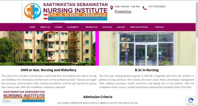 Santiniketan Sebaniketan Nursing Institute: Empowering Communities through Health Education