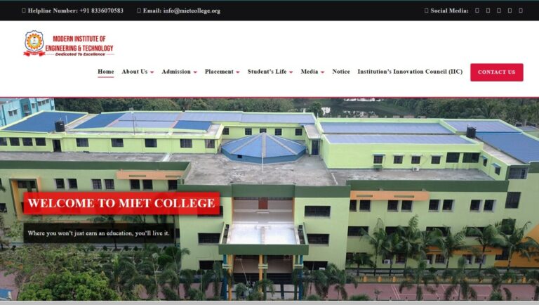 Welcome to Modern Institute of Engineering & Technology (MIET), West Bengal’s Premier Institute for B.Tech & Diploma in the Field of Engineering