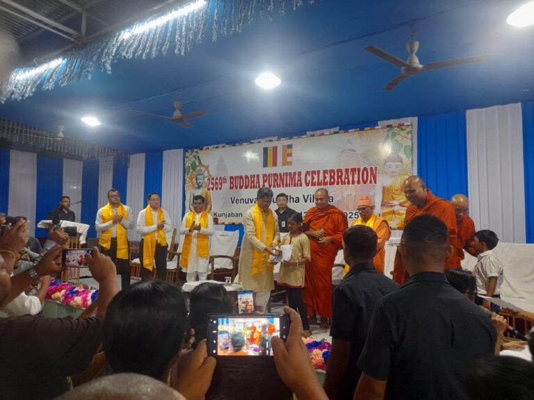 A Tapestry of Peace and Reflection: Buddha Purnima Celebrations Illuminate Benuban Vihara, Agartala