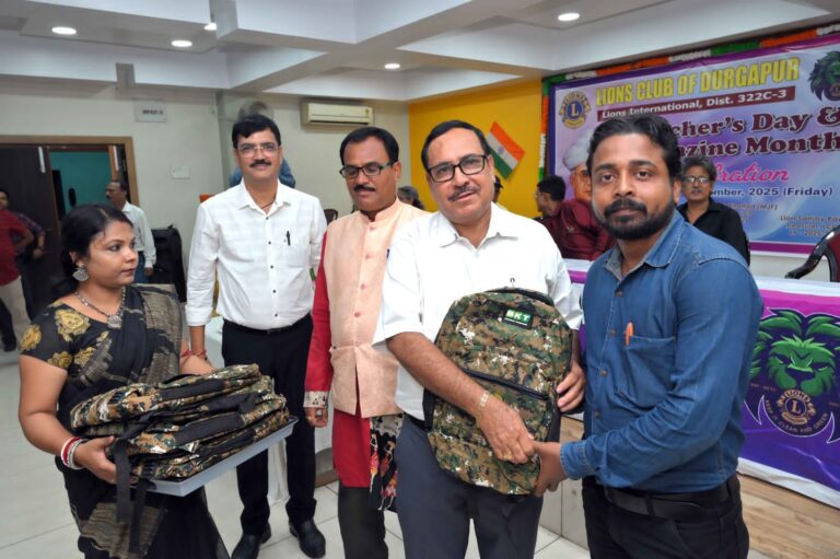 Teachers’ Day Celebration: Lions Club of Durgapur Honors Teachers and Journalists