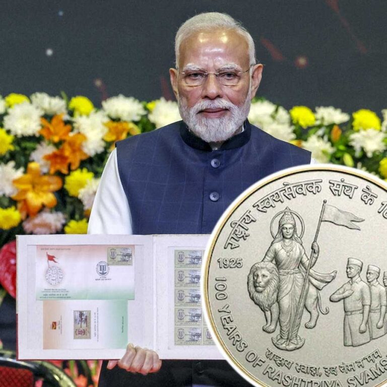 PM Modi Unveils ₹100 Commemorative Coin and Stamp for RSS Centenary